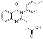 3-(4-OXO-3-P-TOLYL-3,4-DIHYDRO-QUINAZOLIN-2-YL)-PROPIONIC ACID,84312-87-8,结构式