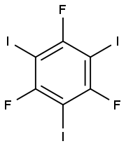 1,3,5-Trifluoro-2,4,6-triiodobenzene Struktur