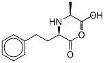 (-)-N-[1-(R)-エトキシカルボキシル-3-フェニルプロピル]-L-アラニン 化学構造式