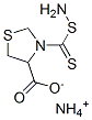 diammonium 3-(dithiocarboxylato)thiazolidine-4-carboxylate Structure