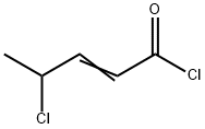 4-Chloro-2-pentenoyl Chloride Struktur