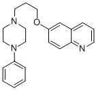 6-(3-(4-Phenyl-1-piperazinyl)propoxy)quinoline,84344-69-4,结构式