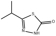 1,3,4-Thiadiazol-2(3H)-one,  5-(1-methylethyl)- Structure