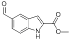 1H-INDOLE-2-CARBOXYLIC ACID,5-FORMYL-,METHYL ESTER 结构式