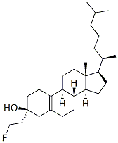 6 beta-(2'-fluoro)ethyl-19-norcholest-5(10)-en-3 beta-ol 化学構造式