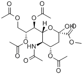 4,7,8,9-TETRA-O-ACETYL-N-ACETYLNEURAMINIC ACID METHYL ESTER Structure