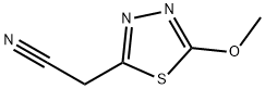 1,3,4-Thiadiazole-2-acetonitrile,  5-methoxy- Structure