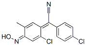 2-(2-CHLORO-4-HYDROXYIMINO-5-METHYLCYCLOHEXA-2,5-DIEN-1-YLIDENE)-2-(4-CHLOROPHENYL)ACETONITRILE,844-24-6,结构式