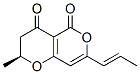 (2S)-2,3-ジヒドロ-2-メチル-7-[(E)-1-プロペニル]-4H,5H-ピラノ[4,3-b]ピラン-4,5-ジオン 化学構造式