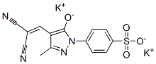 dipotassium p-[4-(2,2-dicyanovinyl)-3-methyl-5-oxido-1H-pyrazol-1-yl]benzenesulphonate|