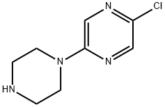 2-氯-5-(1-哌嗪基)吡嗪,84445-51-2,结构式