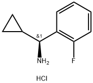 (S)-Cyclopropyl(2-fluorophenyl)MethanaMine hydrochloride 化学構造式