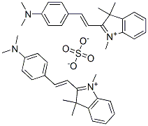 3H-Indolium, 2-[2-[4-(dimethylamino) phenyl] ethenyl]-1,3,3-trimethyl-, sulfate Struktur