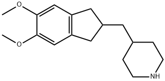 5,6-Dimethoxy-2-[(4-piperidyl)methyl]indane  (Donepezil Impurity) Struktur