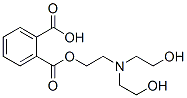 1,2-ベンゼンジカルボン酸1-[2-[ビス(2-ヒドロキシエチル)アミノ]エチル] 化学構造式