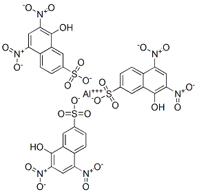 8-hydroxy-5,7-dinitronaphthalene-2-sulphonic acid, aluminium salt ,84473-89-2,结构式