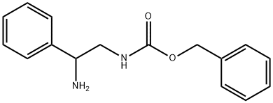 (2-氨基-2-苯基乙基)-氨基甲酸苄酯 结构式