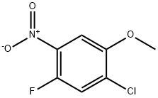1-クロロ-5-フルオロ-2-メトキシ-4-ニトロベンゼン 化学構造式
