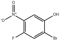 2-BROMO-4-FLUORO-5-NITROPHENOL Struktur