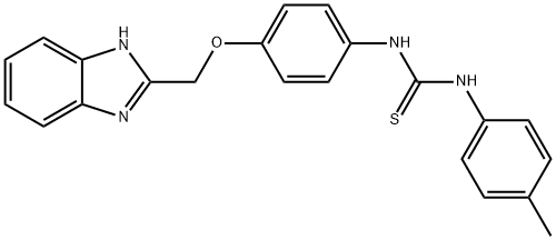 1-[4-(1H-benzoimidazol-2-ylmethoxy)phenyl]-3-(4-methylphenyl)thiourea|