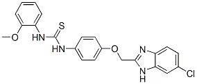 3-[4-[(5-chloro-3H-benzoimidazol-2-yl)methoxy]phenyl]-1-(2-methoxyphen yl)thiourea|