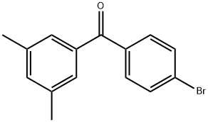 4-ブロモ-3',5'-ジメチルベンゾフェノン 化学構造式