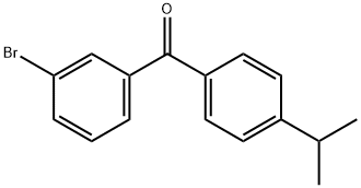 3-ブロモ-4'-ISO-プロピルベンゾフェノン 化学構造式