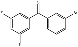 (3-溴苯基)(3,5-二氟苯基)甲酮,844879-37-4,结构式