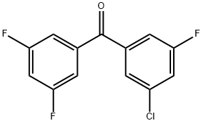 3-クロロ-3',5,5'-トリフルオロベンゾフェノン 化学構造式