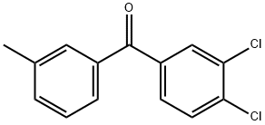 3,4-ジクロロ-3'-メチルベンゾフェノン 化学構造式