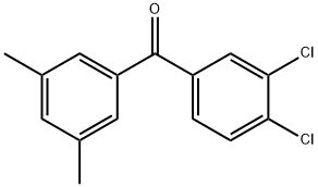 (3,4-二氯苯基)(3,5-二甲基苯基)甲酮,844885-35-4,结构式