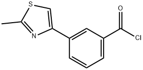 3-(2-METHYL THIAZOL-4-YL)-BENZOYL CHLORIDE 化学構造式