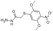 2-[(2,5-DIMETHOXY-4-NITROPHENYL)THIO]ETHANOHYDRAZIDE Struktur