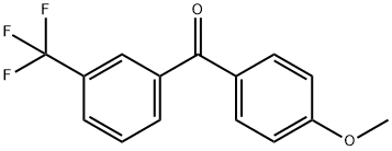4-メトキシフェニル[3-(トリフルオロメチル)フェニル]メタノン 化学構造式