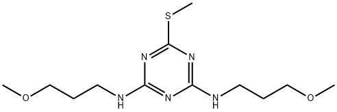 2,4-ビス(3-メトキシプロピルアミノ)-6-メチルチオ-s-トリアジン 化学構造式