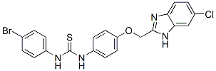 1-(4-bromophenyl)-3-[4-[(5-chloro-3H-benzoimidazol-2-yl)methoxy]phenyl ]thiourea|
