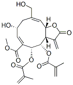 (3aS,4S,5R,6E,8R,10E,11aS)-4,5-Bis(2-methylacryloyloxy)-8-hydroxy-10-(hydroxymethyl)-2-oxo-3-methylene-2,3,3a,4,5,8,9,11a-octahydrocyclodeca[b]furan-6-carboxylic acid methyl ester|