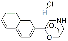 1-naphthalen-2-yl-7,8-dioxa-3-azabicyclo[3.2.1]octane hydrochloride Struktur