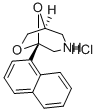 5-(1-Naphthalenyl)-6,8-dioxa-3-azabicyclo(3.2.1)octane hydrochloride 化学構造式