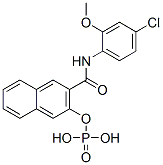 N-(4-chloro-2-methoxyphenyl)-3-(phosphonooxy)naphthalene-2-carboxamide|