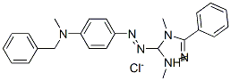 5-[[4-[benzylmethylamino]phenyl]azo]-1,4-dimethyl-3-phenyl-1H-1,2,4-triazolium chloride 结构式