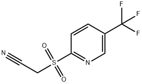 2-([5-(TRIFLUOROMETHYL)-2-PYRIDYL]SULFONYL)ACETONITRILE Struktur