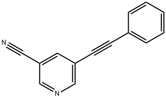5-(2-PHENYLETHYNYL)NICOTINONITRILE Structure
