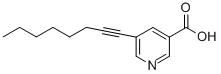 5-(辛-1-炔-1-基)烟酸, 845266-29-7, 结构式