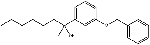 2-(3-BENZYLOXYPHENYL)OCTAN-2-OL Struktur