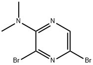 3,5-DIBROMO-N,N-DIMETHYLPYRAZINAMINE Structure
