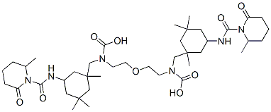oxydiethylene bis[[[1,3,3-trimethyl-5-[[(2-methyl-6-oxo-1-piperidyl)carbonyl]amino]cyclohexyl]methyl]carbamate],84540-30-7,结构式