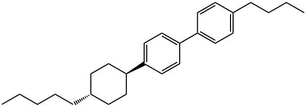 trans-4-butyl-4'-(4-pentylcyclohexyl)-1,1'-biphenyl Struktur