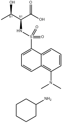 N-DANSYL-DL-THREONINE CYCLOHEXYLAMMONIUM SALT Struktur