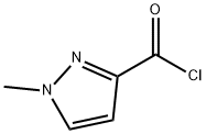 1-メチル-1H-ピラゾール-3-カルボニルクロリド 化学構造式